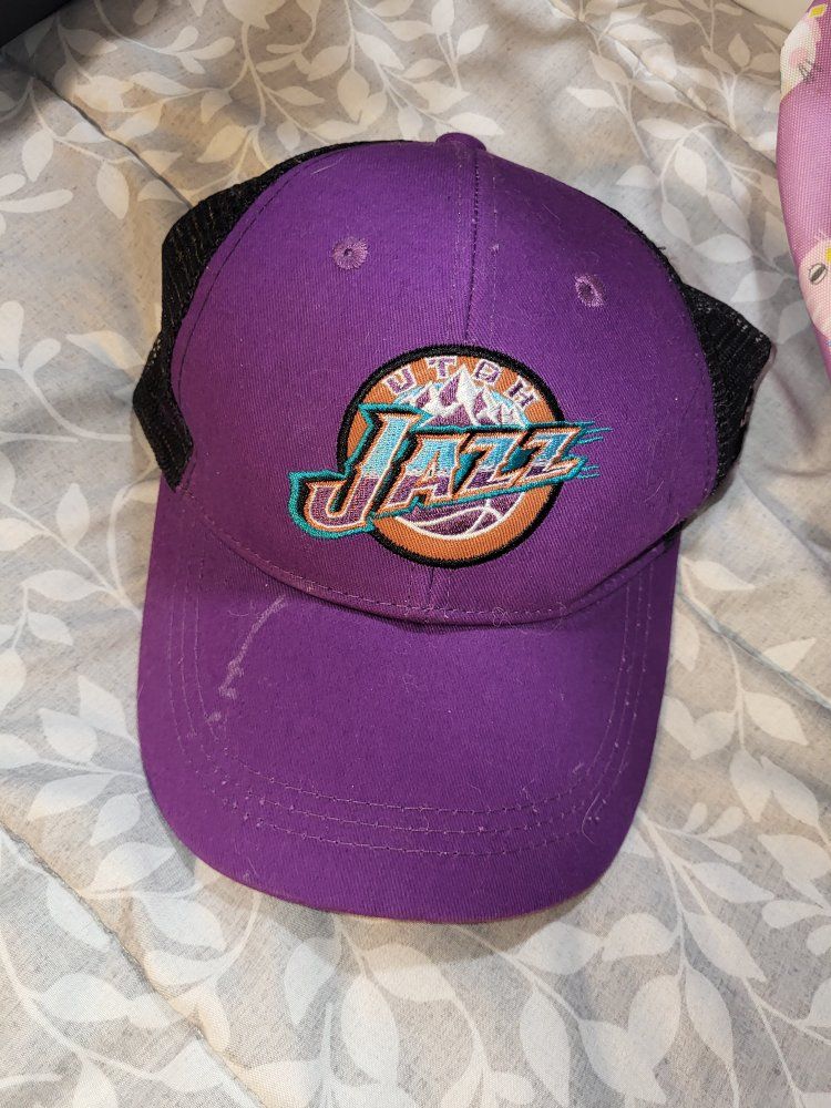 Utah Jazz NBA Basketball Purple & Black Trucker Hat Cap