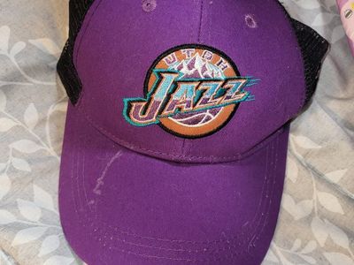 Utah Jazz NBA Basketball Purple & Black Trucker Hat Cap