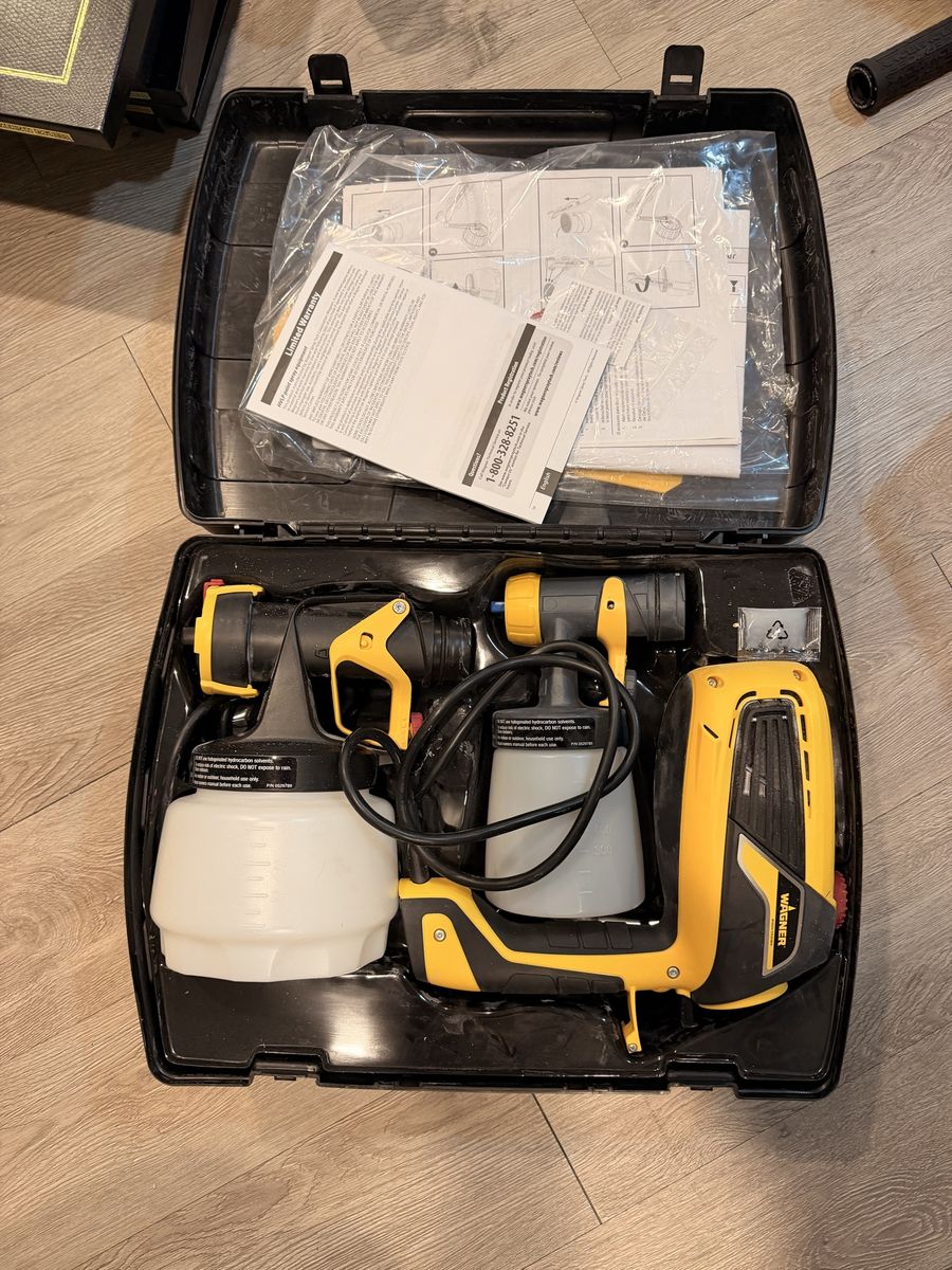 Wagner FLEXiO 570 Paint Sprayer HVLP Handheld Portable Electric w/ Case & Manual