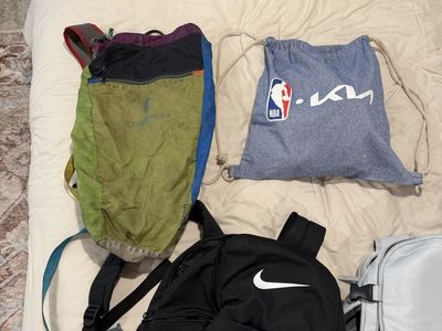 Assorted Used Backpacks & Bags - Cotopaxi, Nike, NBA Kia - Good Condition Lot