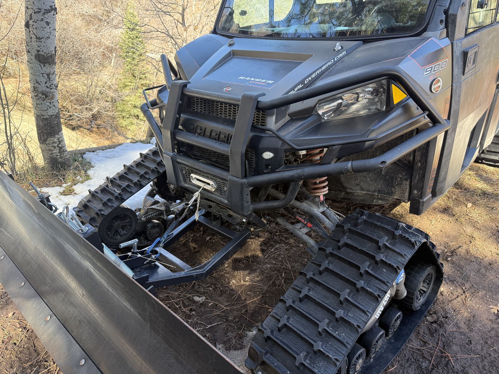2014 Polaris Ranger Crew 900 W/tracksWheelsPlow