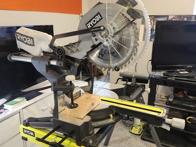 12" sliding ryobi miter saw & ryobi stand