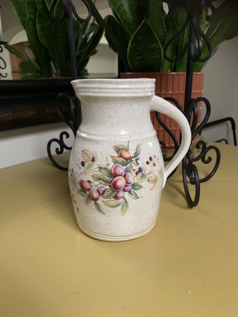 Ceramic Vase With A Fruit Motif