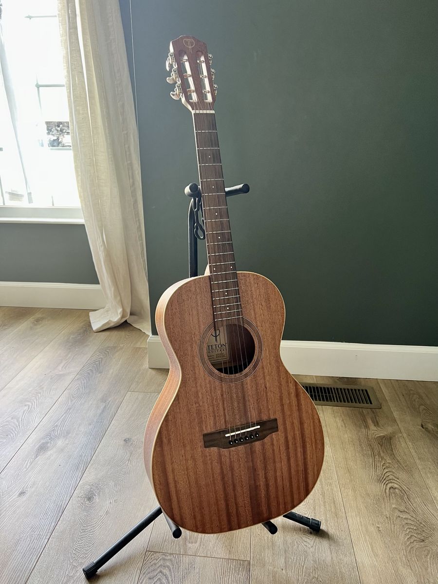 Beautiful Mahogany Parlor Acoustic Guitar