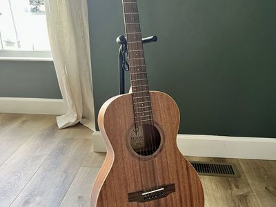 Beautiful Mahogany Parlor Acoustic Guitar