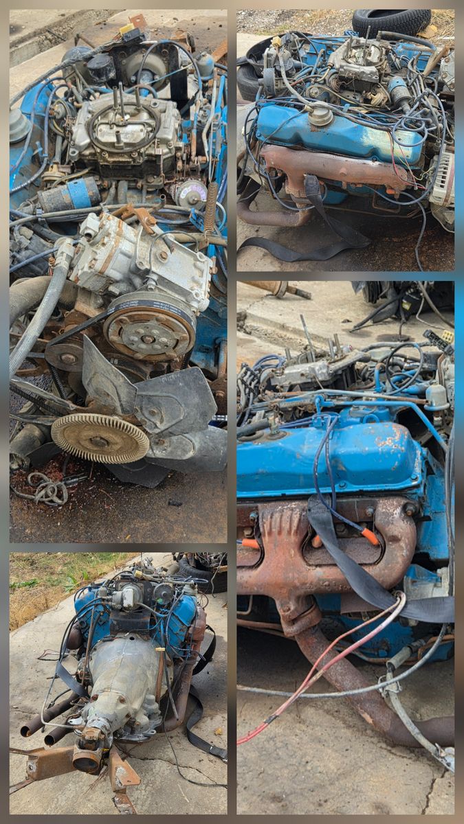 1974 Mopar 440 Engine and Transmission