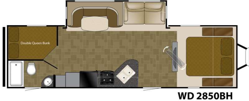 Used 2016 Heartland Wilderness 2850BH