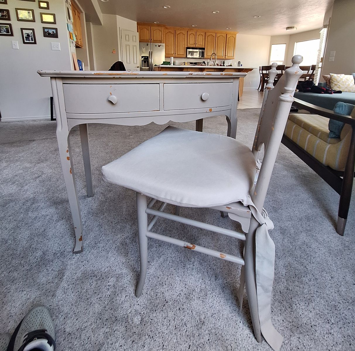 Desk with chair