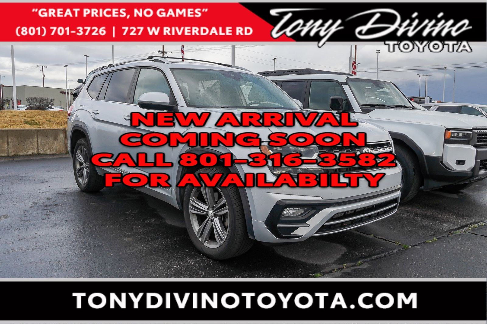 2019 Volkswagen Atlas V6 SE R-Line 4Motion