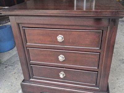 extra tall all wood night stand/belen