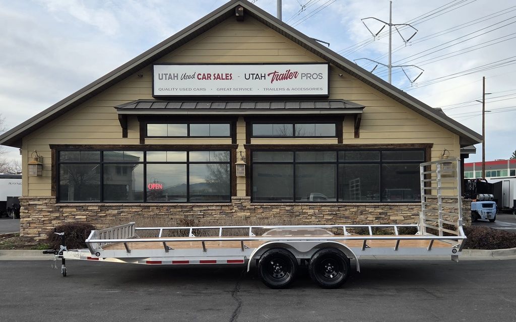 7x20 Aluminum Utility/UTV/ATV Open Deck Flat Bed Trailer Baughman 2026