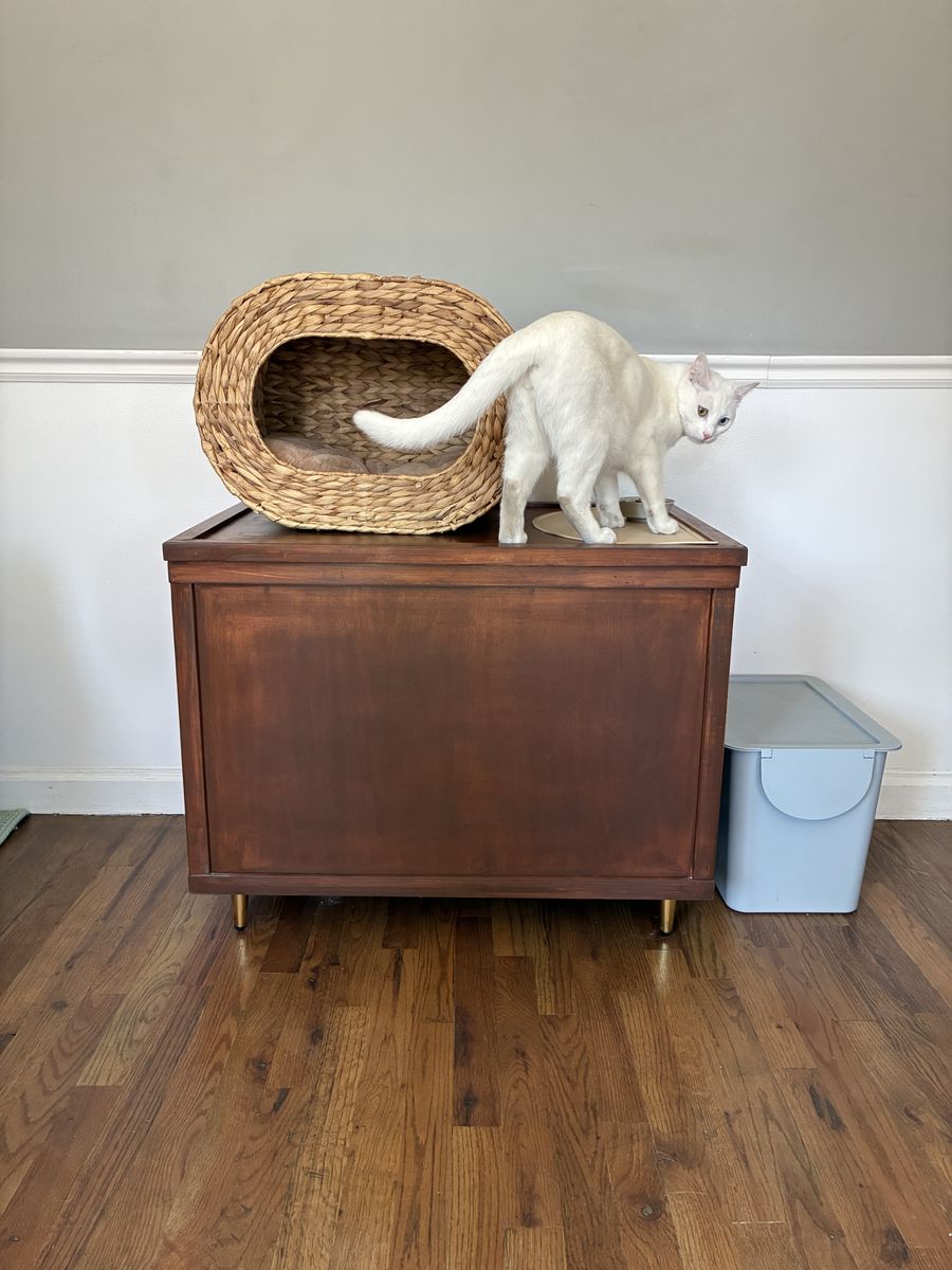 Solid wood chest