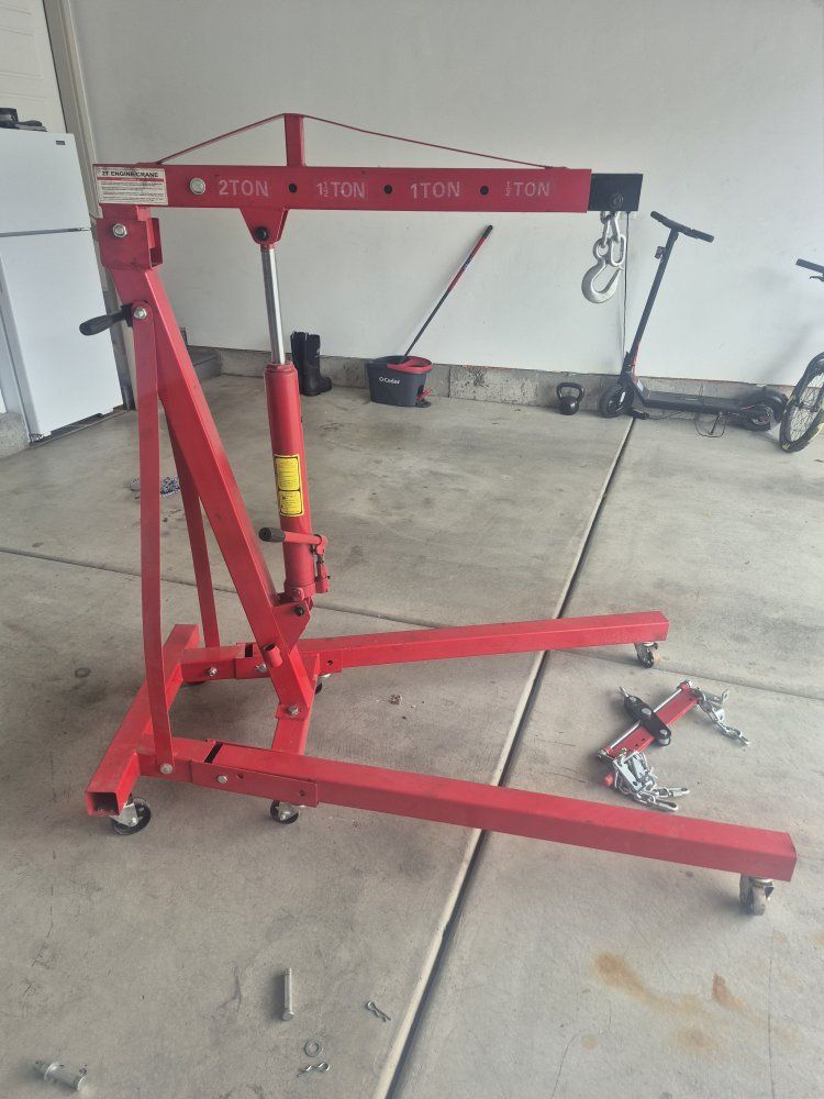 engine hoist  engine crane cherry picker engine puller
