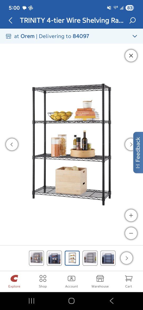 Metal wire frame shelves