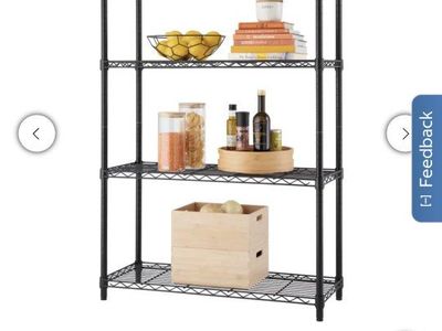 Metal wire frame shelves