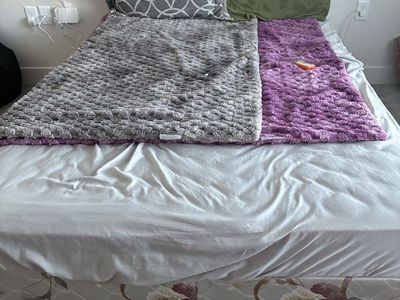 Full Size Mattress & Box Spring - White Floral Base with frame