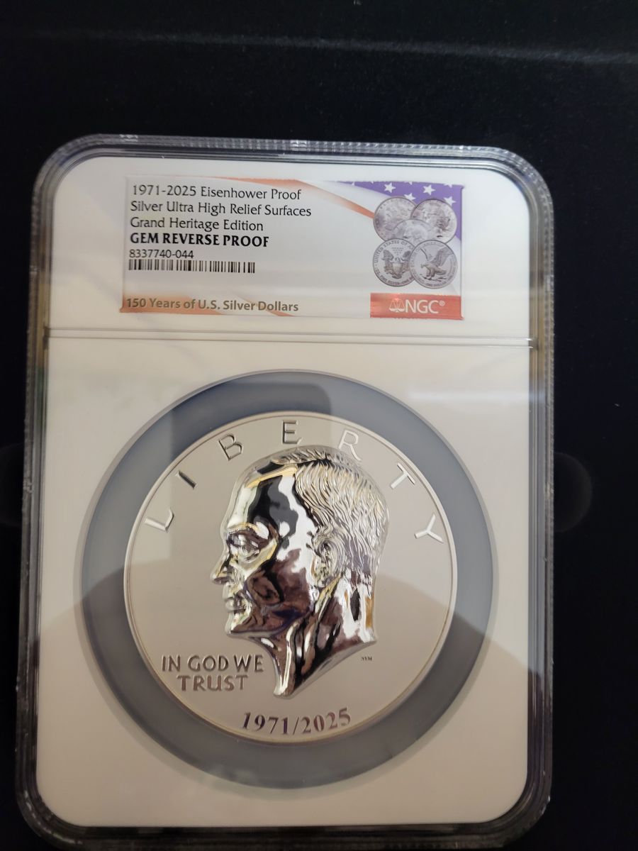 Dwight Eisenhower Grand Heritage Edition Silver Reverse Proof in Collector's Case