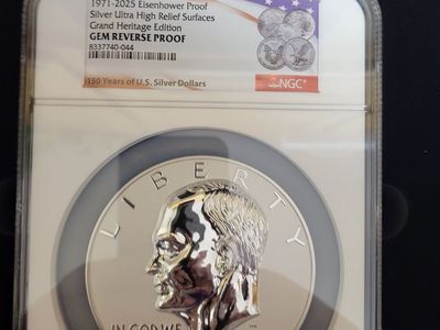 Dwight Eisenhower Grand Heritage Edition Silver Reverse Proof in Collector's Case