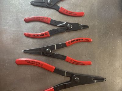 PROTO retaining ring plier set