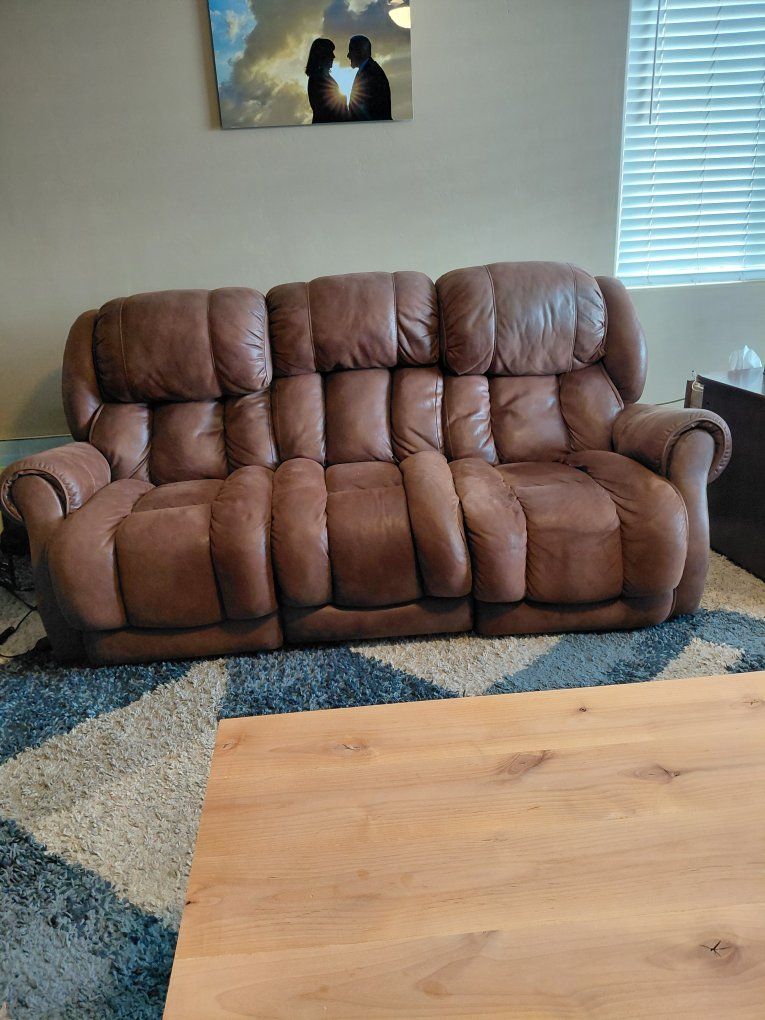 Power Double Recliner Sofa