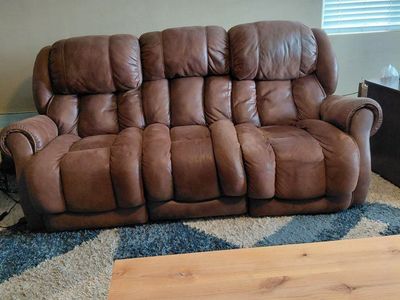 Power Double Recliner Sofa