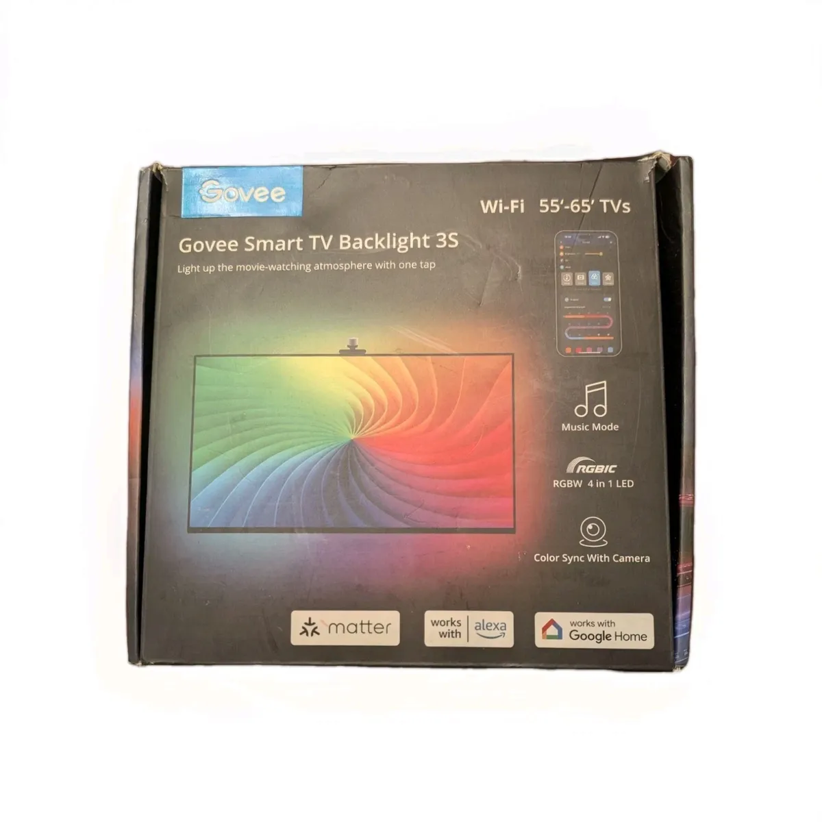 Govee - Dreamview TV Strip Lights for 55”- 65” TVs Excellent Condition