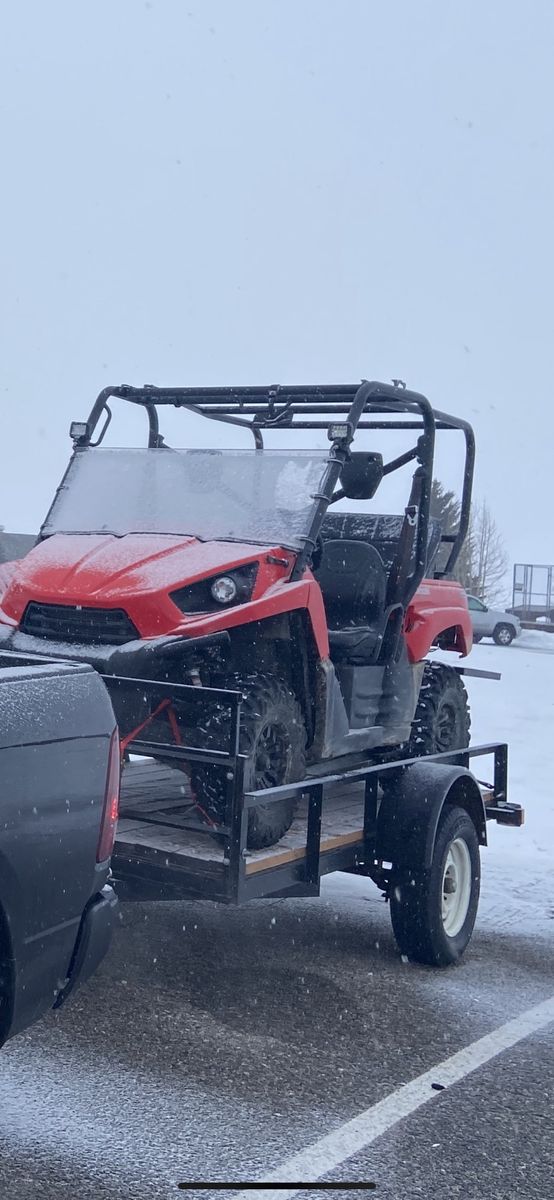 Kawasaki Teryx 750 UTV - Red, Serviced, Winch, Windshield, Rear Seat & Cage