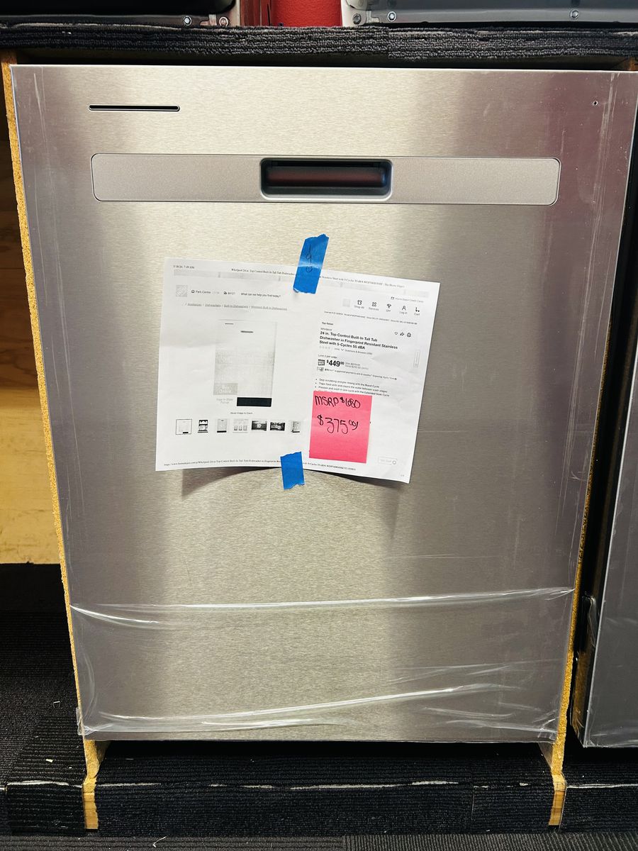 Whirlpool Stainless Steel Dishwasher New