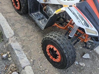 Coleman Powersports AT125EX 125cc Youth ATV - White/Orange