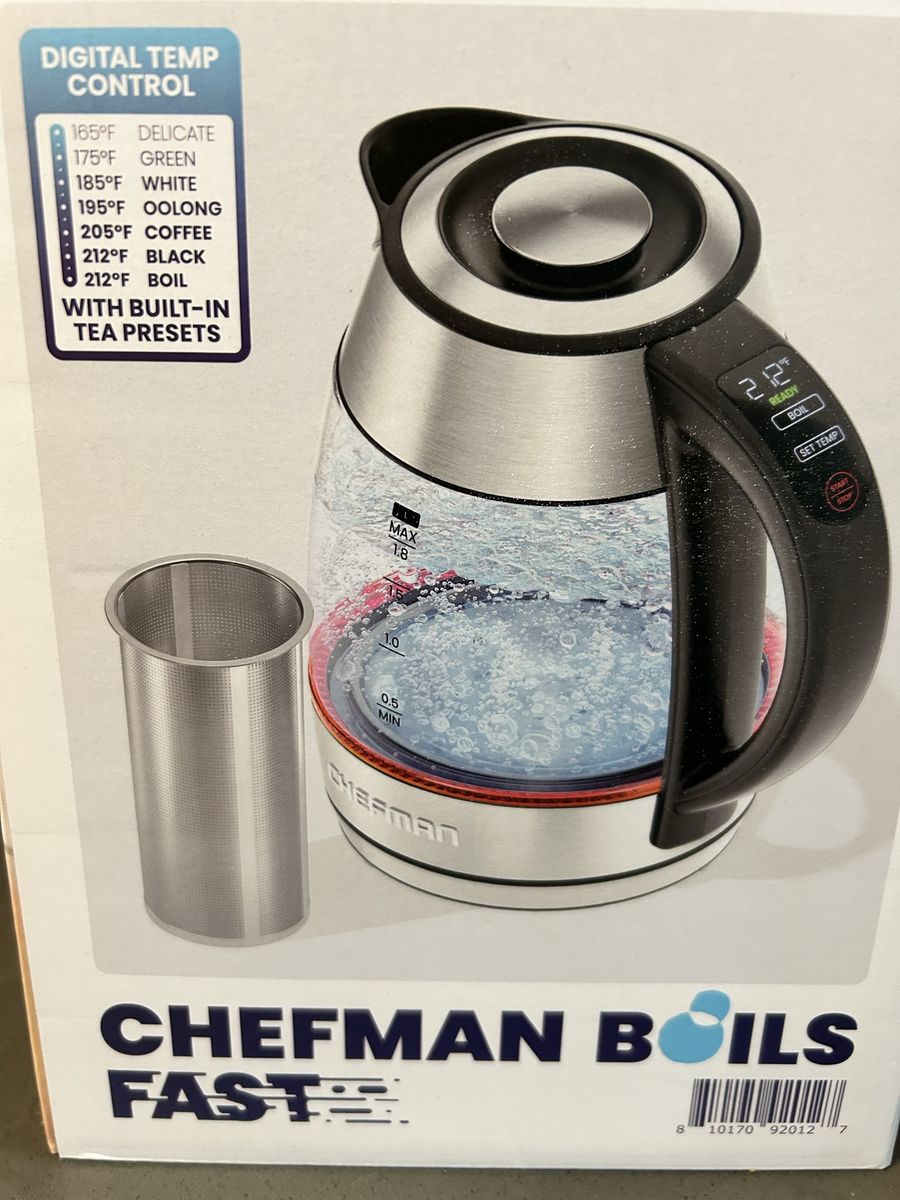 Chefman Custom-Temp 1.8L Electric Kettle