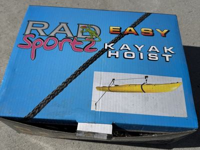 Garage Storage HoIst for Kayaks, Bikes, Gear.