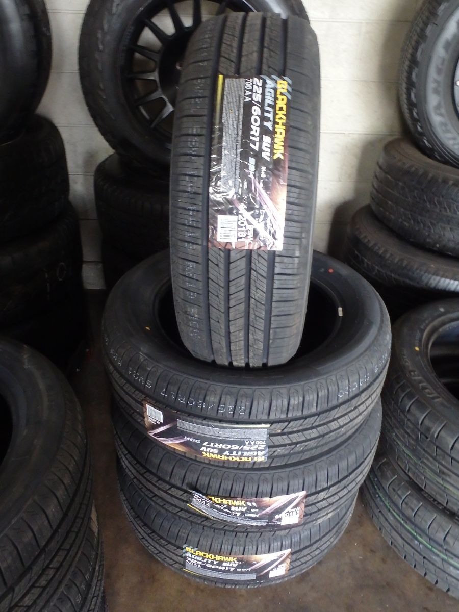 225/60R17 BLACKHAWK AGILITY SUV SET OF BRAND NEW TIRES