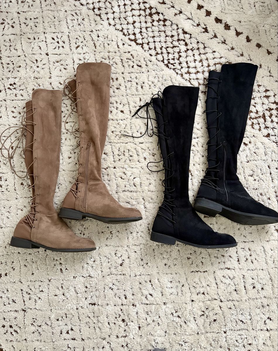 Tall Knee-High Suede Boots