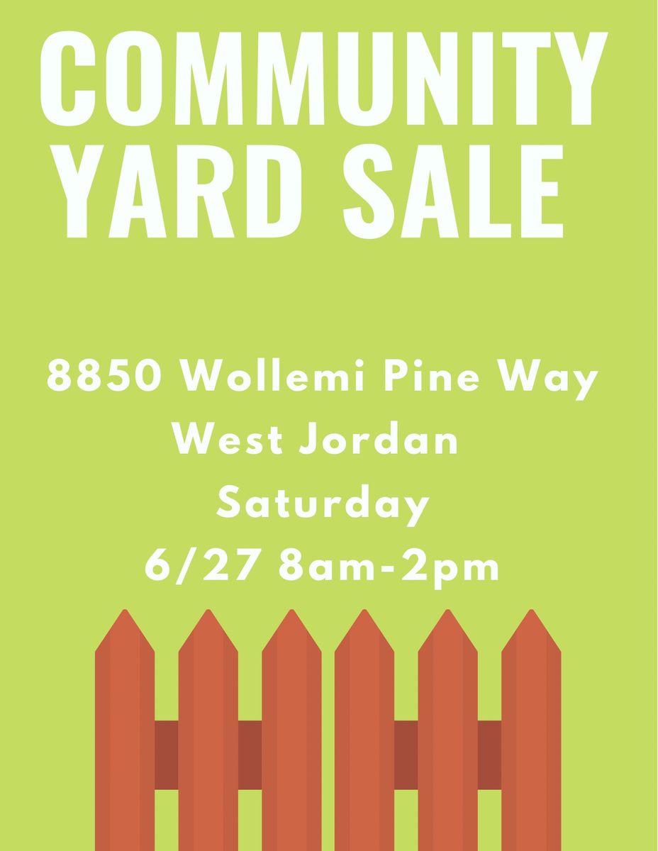 Community yard sale