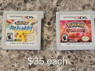Nintendo 3ds games $35 each including PokeMon Omega Ruby! trades considered!