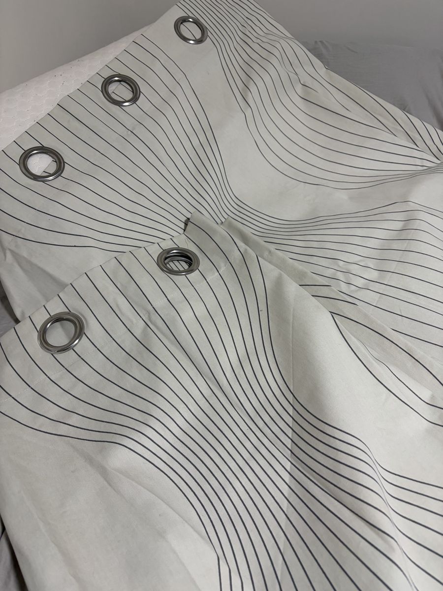IKEA Modern graphic Grommet Curtain Panels