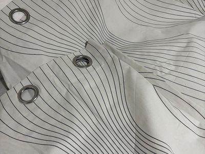 IKEA Modern graphic Grommet Curtain Panels