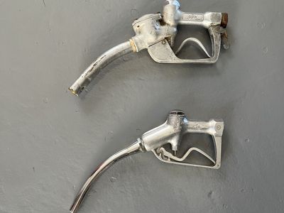 Vintage gas pump nozzles