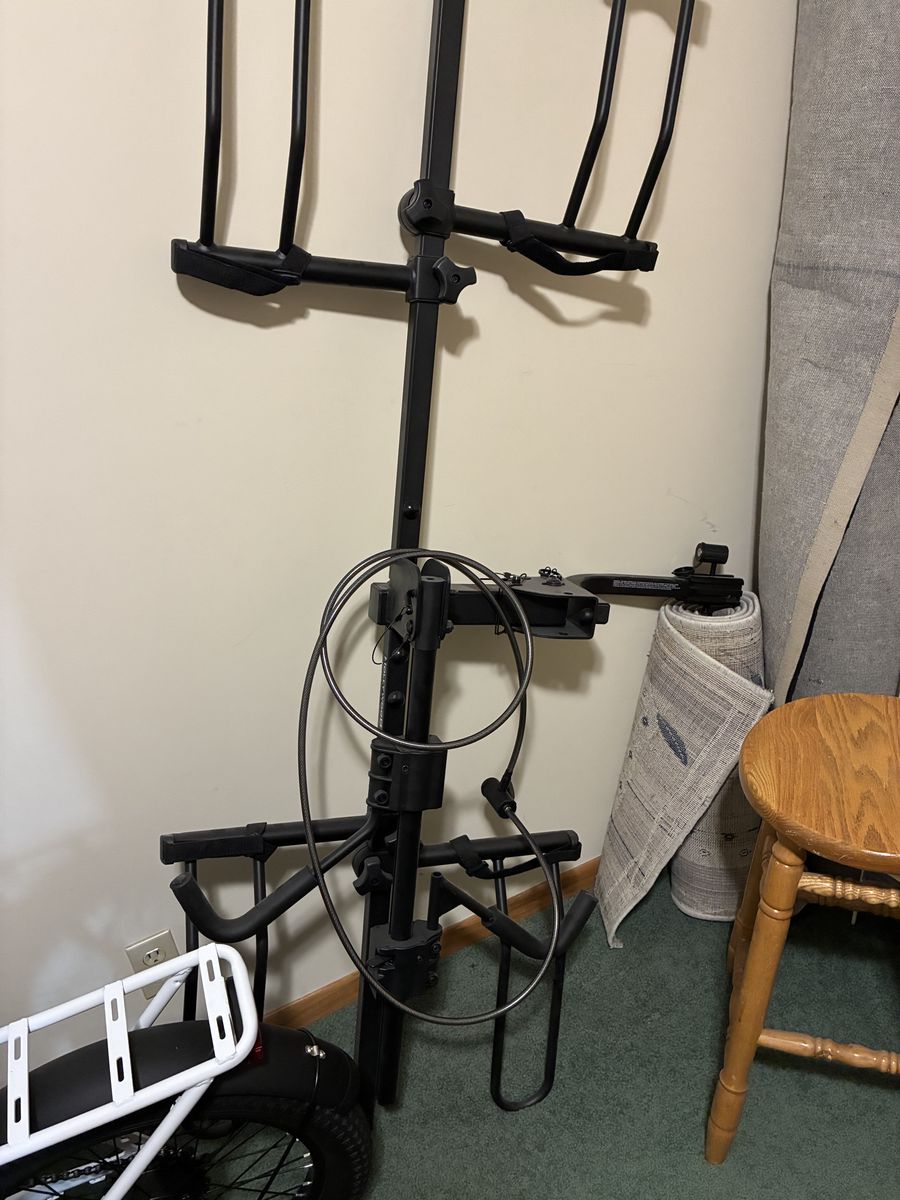 Recumbent bike rack
