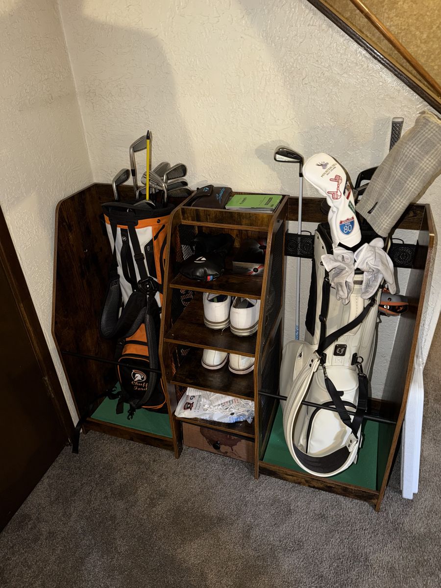 Golf Bag Storage Organzier (Items not included, organizer only)