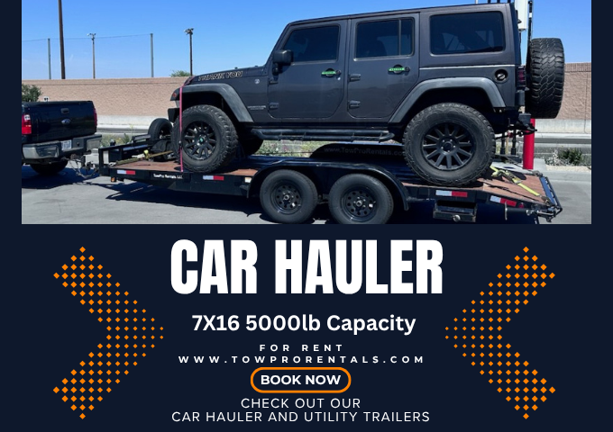 Lightweight. Heavy results. Meet our 7x16 Car Hauler. – NOW Available 24/7!