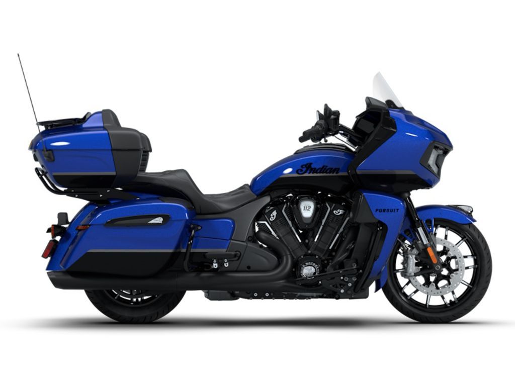 2026 Indian Motorcycle® Pursuit® Dark Horse® 112 w/ PowerBand Audio Deep Blue Metallic with Black M