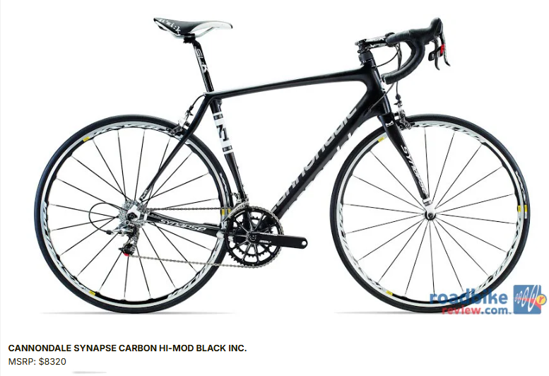 $8400 Cannondale Hi-Mod Synapse (Lab 71 / Black Inc) carbon road bike SRAM Red - 54cm - Mavic Ksyrium wheels