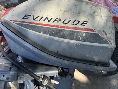 Evinrude 6 HP Outboard Boat Motor - Used Condition