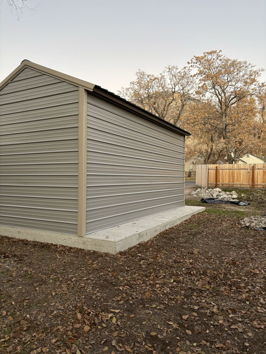 10x20 metal shed high end/heavy duty