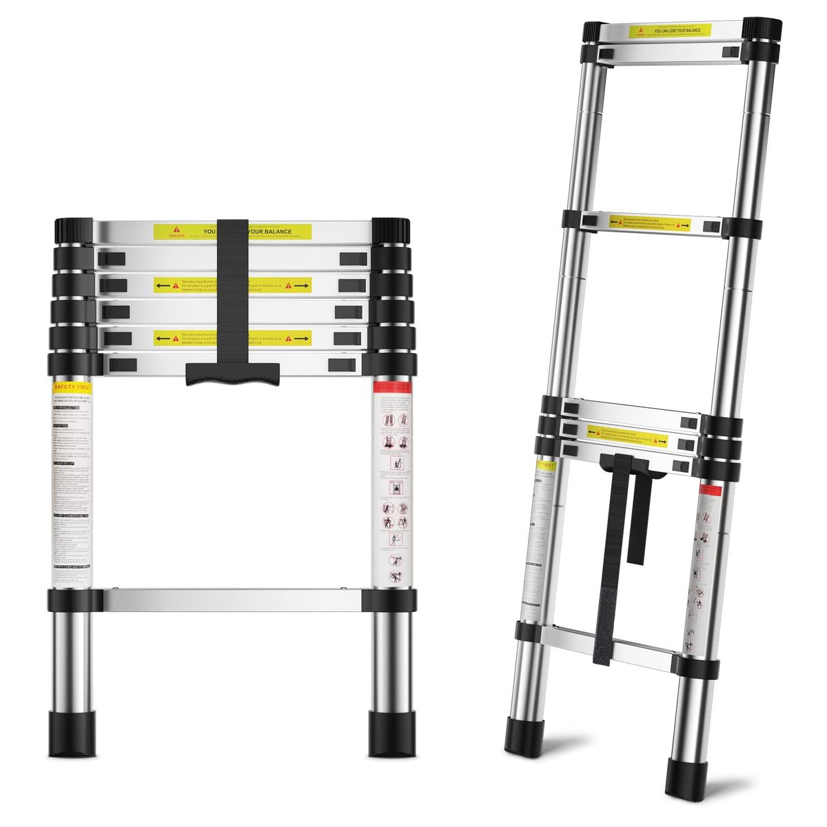 Collapsible Ladder 6.6 FT Extension Ladder