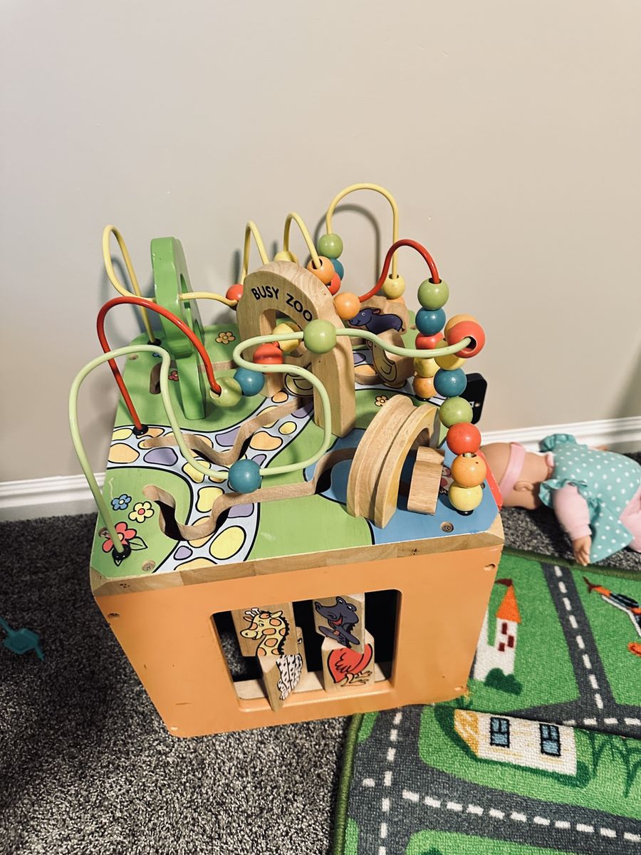 Busy Zoo Activity Cube