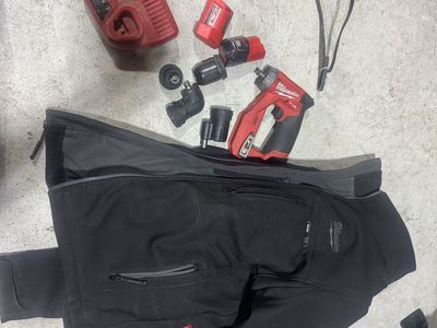 Milwaukee jacket and m12 tools