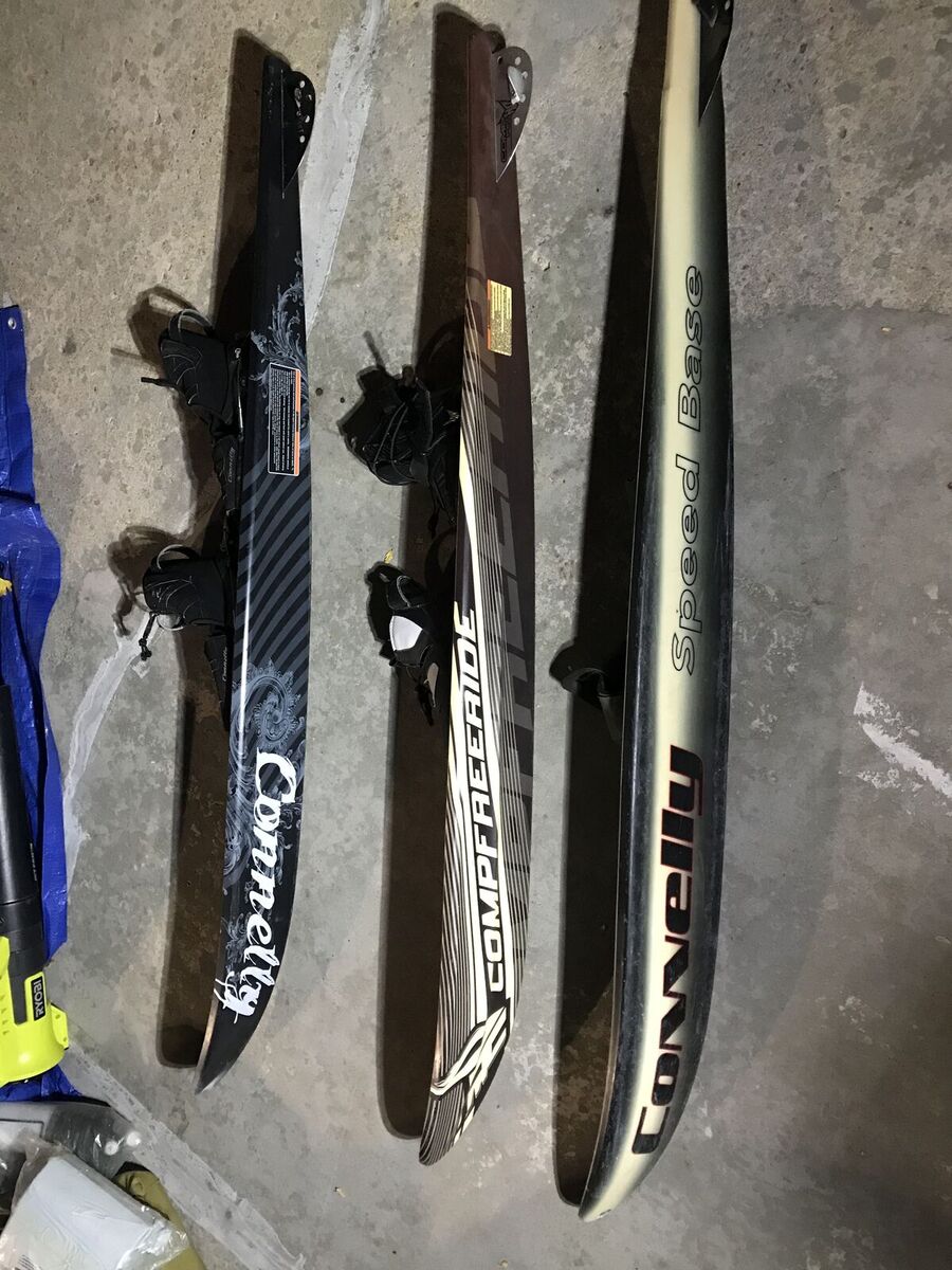 3 PRO COMPETITION WATER SKIS DOUBLE BOOT SLALOM WATER SKI