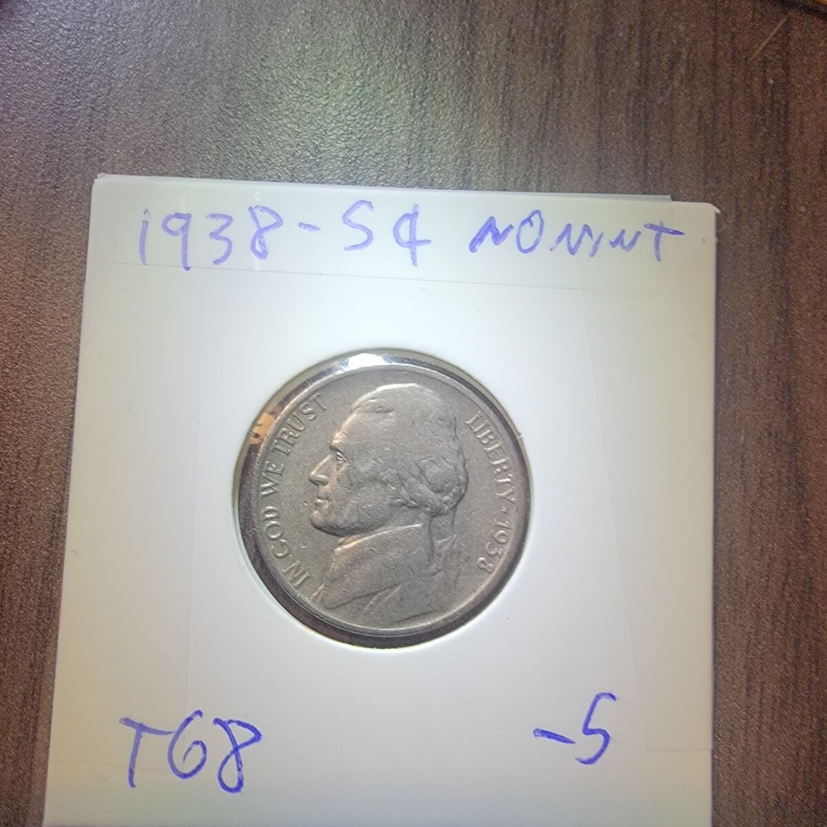 1938 nickel.